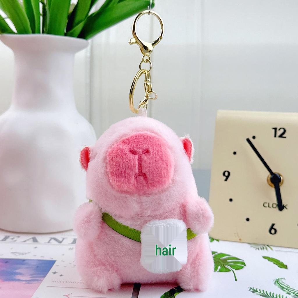 Pingente Capivara Chaveiro de Pelúcia - Presente de Aniversário Boneca de Pano
