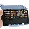 Transparent Jewelry Storage Box Portable Sponge Pad Dust-Proof Storage Box Earring Ring Jewelry Organizer