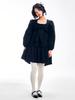 ADOREBELLE Ribbon Tie Dress - Black