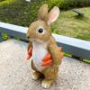 Bunny Statue Creative Rabbit Garden Ornaments To Decorate The Courtyard Outdoor Resin Crafts Cartoon Animal Sculptures