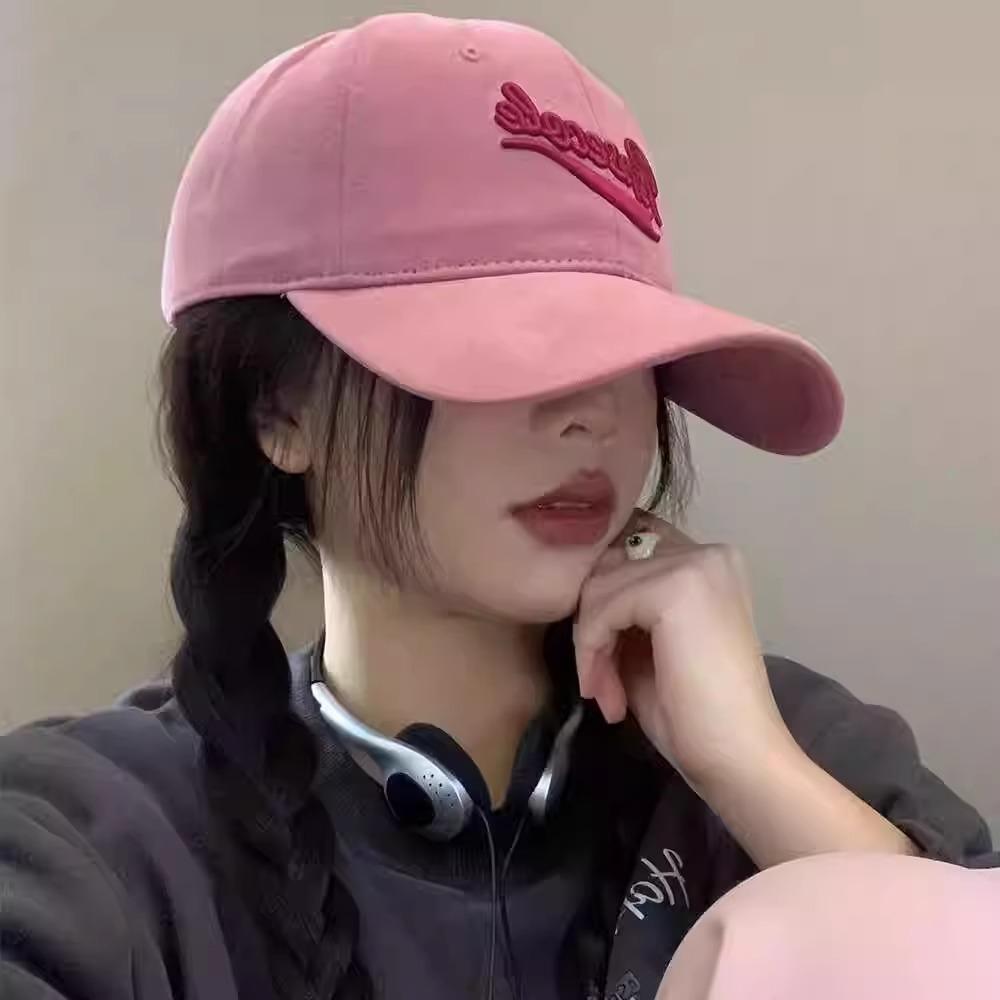Hat Women's Big Head Circumference Baseball Cap Enlarged and Deepened Hat Men's Fashion Couple Korean Version Versatile Letter Cap Trendy Brand