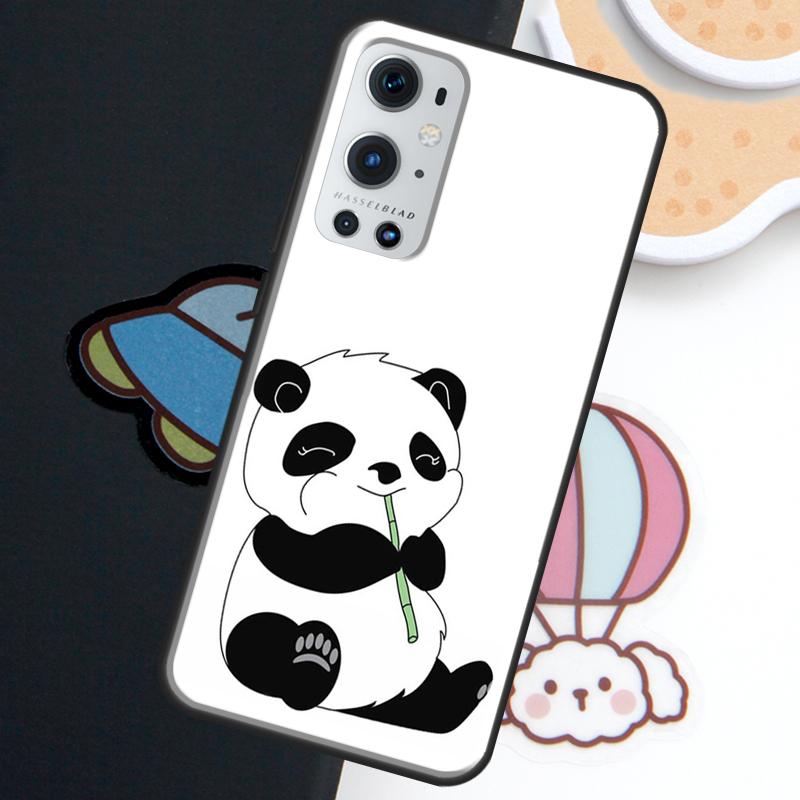 Cartoon Panda For Realme GT6 GT7 Pro 15 10 11 12 13 14 Pro Plus C71 C75 C65 C55 C63 C61 C53 C67 C35 Case