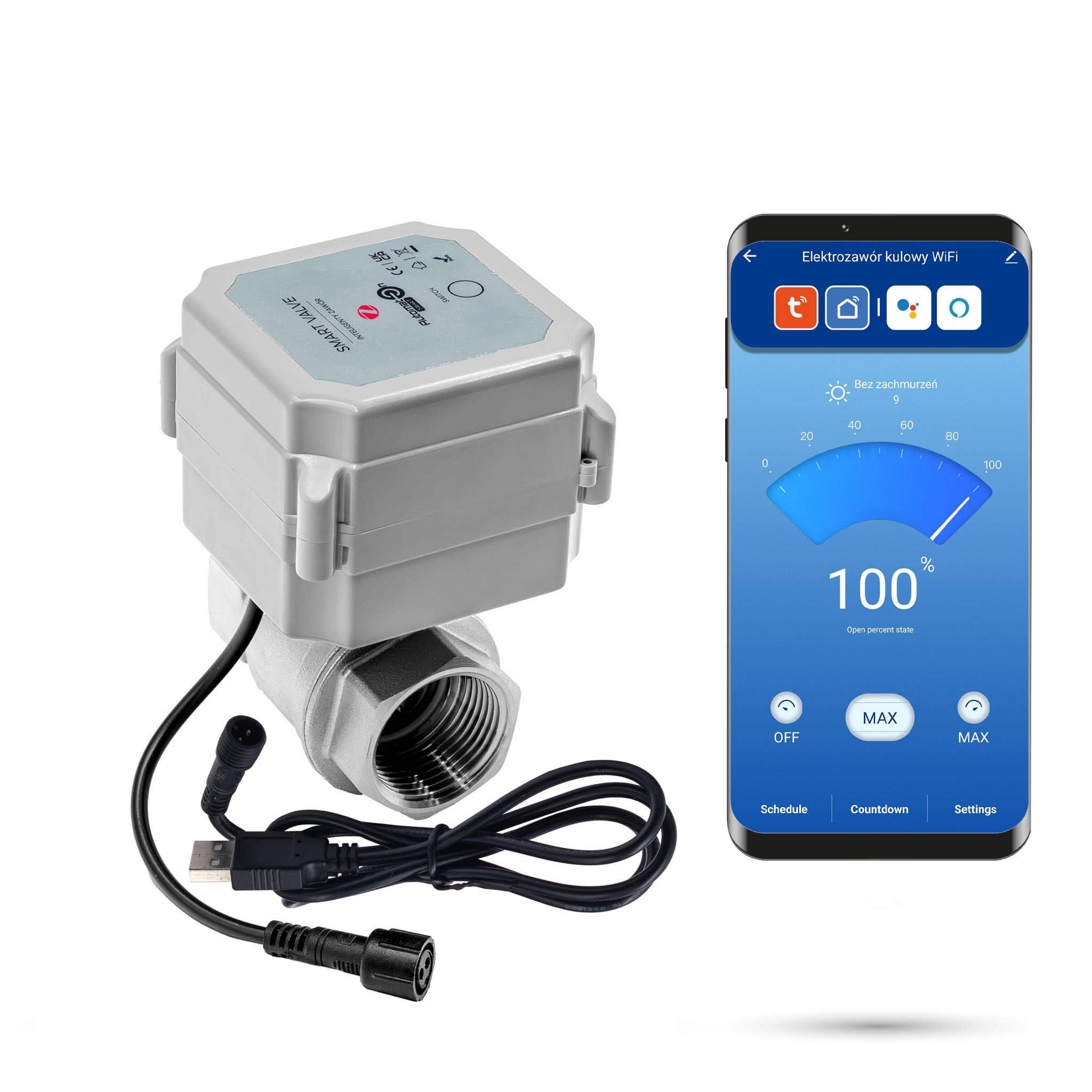 Zigbee Tuya ball solenoid valve ¾