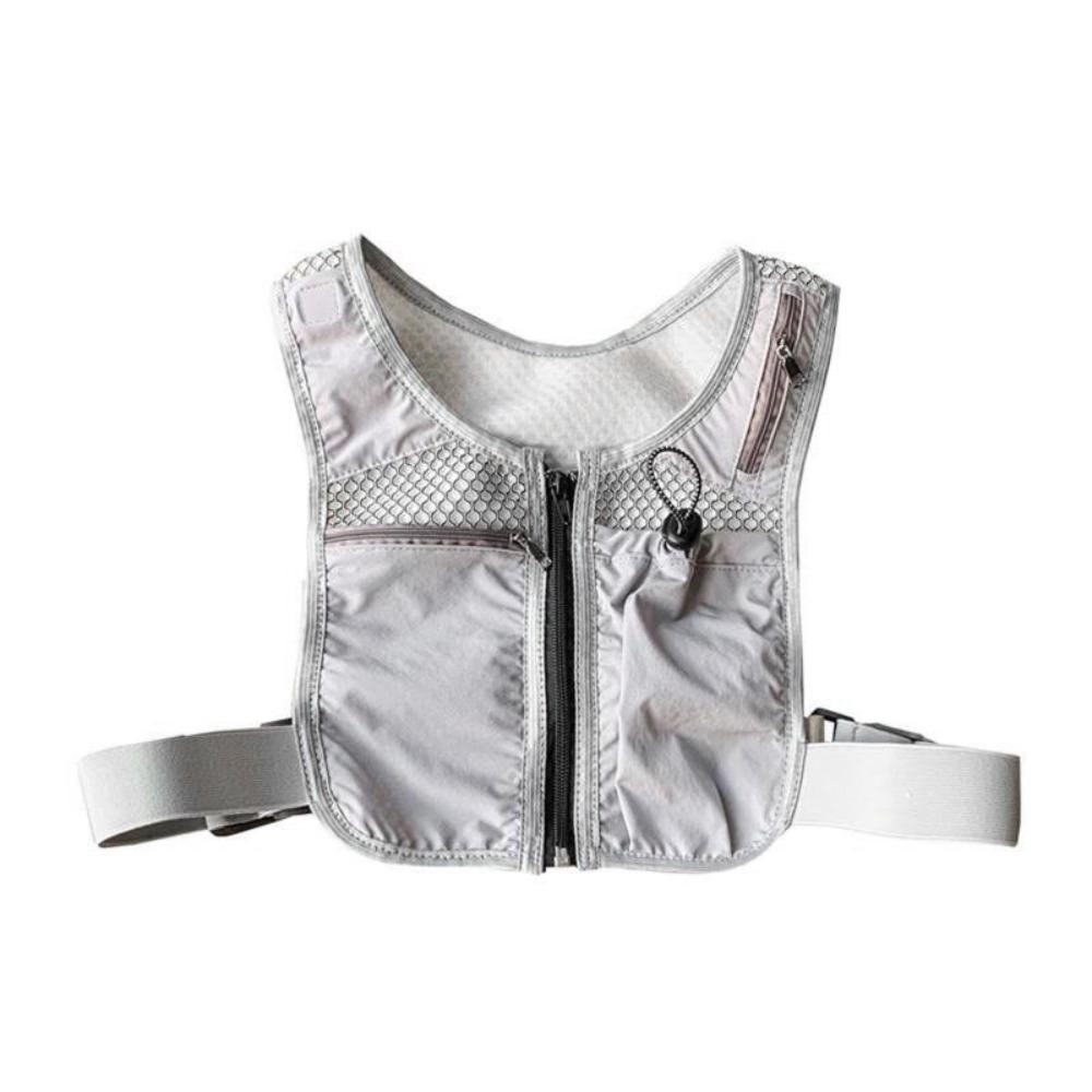 

с Светоотражающими Полосками Рюкзак для Бутылки с Водой Нейлоновый Жилет для Трейлраннинга Беговой Жилет Пакет Для Активного Отдыха серый