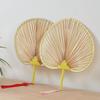 Hand-Woven Summer Round Fan: Classic Plantain, Cattail, Ji Gong, Sunflower Designs for Cooling Off