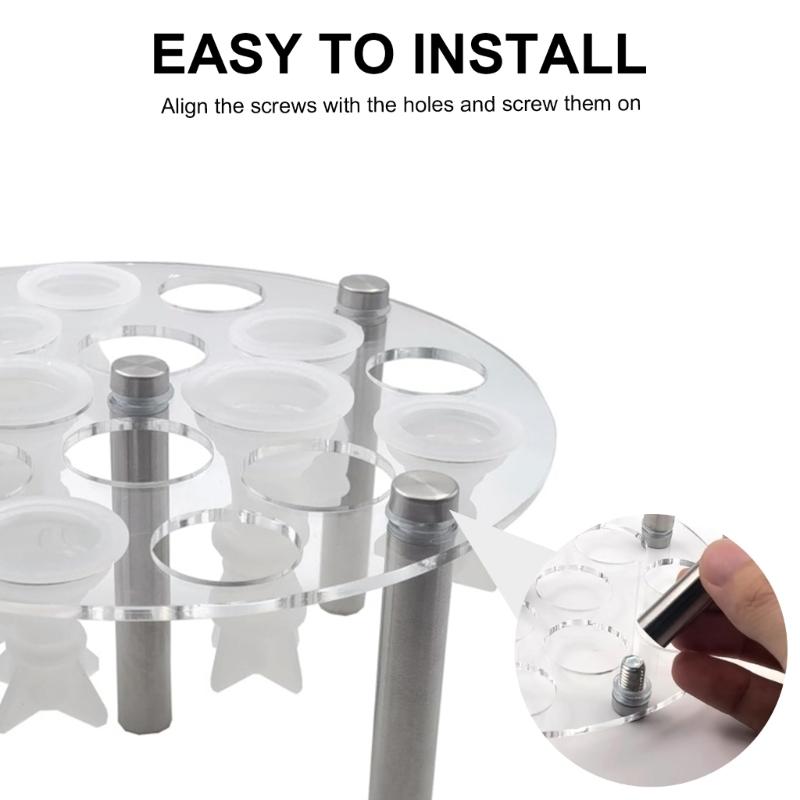 Praktische Acryl-Schachfiguren Formen Halter Stabile Klare Organizer Tragbar für Schachspiel Set Formen Raumzubehör