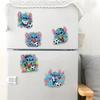 6Pcs Little Football Player Diamond Art Fridge Magnet Diamond Painting Refrigerator Magnet Diamond Painting Fridge Magnet for Adults Beginners