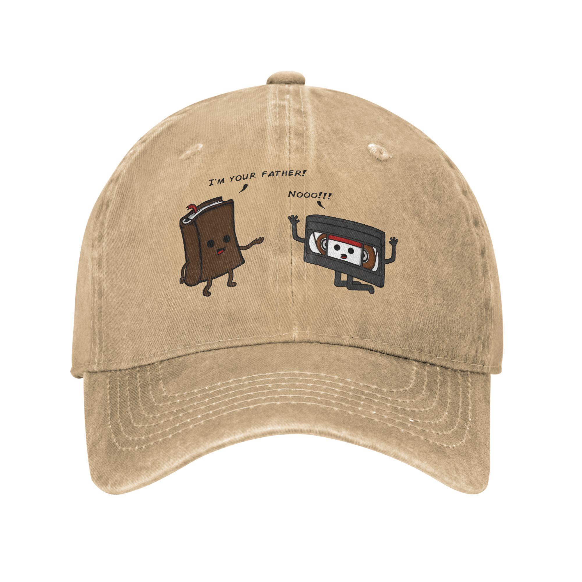 Cute Funny USB Floppy Disk I Am Your Father Unisex Baseball Cap  Distressed Denim Washed Hats Cap Fashion Outdoor  Gift Sun Cap One Size