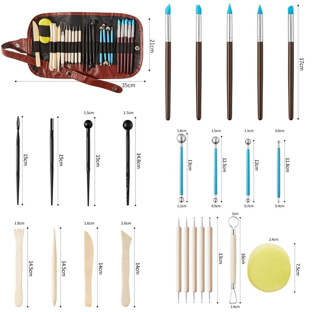 Art Craft Pottery Carving Tool Kit Pottery Sculpting Polymer Sculpture Set  Carving Tool Kit