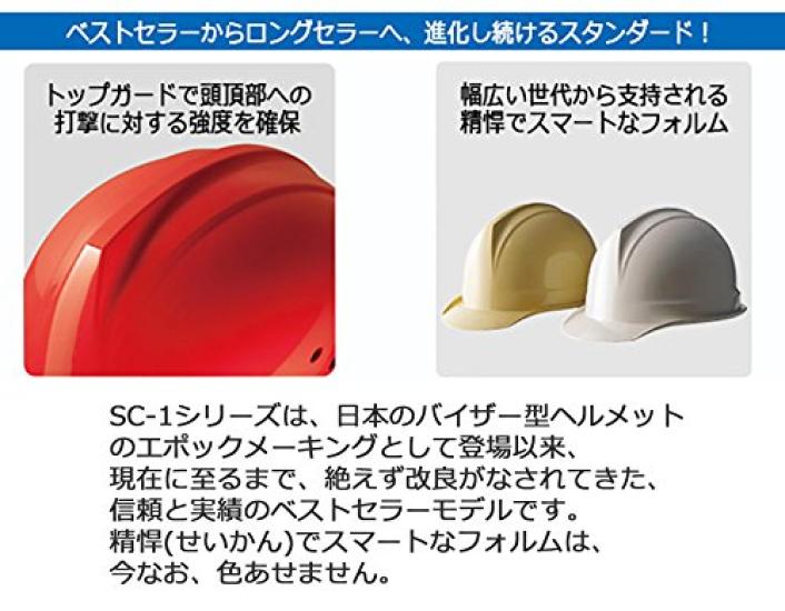 Midori Anzen SC1BNV RA ABS Construction with Ventilation Rain and Protection Helmet, Black, Holes, Guard, Anti-Slip