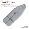 1Pcs With Elastic Edge Ironing Board Cover Stain Resistant Thick Cotton Padding Iron Heat Shield Universal Cloth Cover