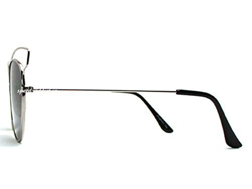 2CURVE BROW FOX SUNGLASS (SILVER × SMOKE)