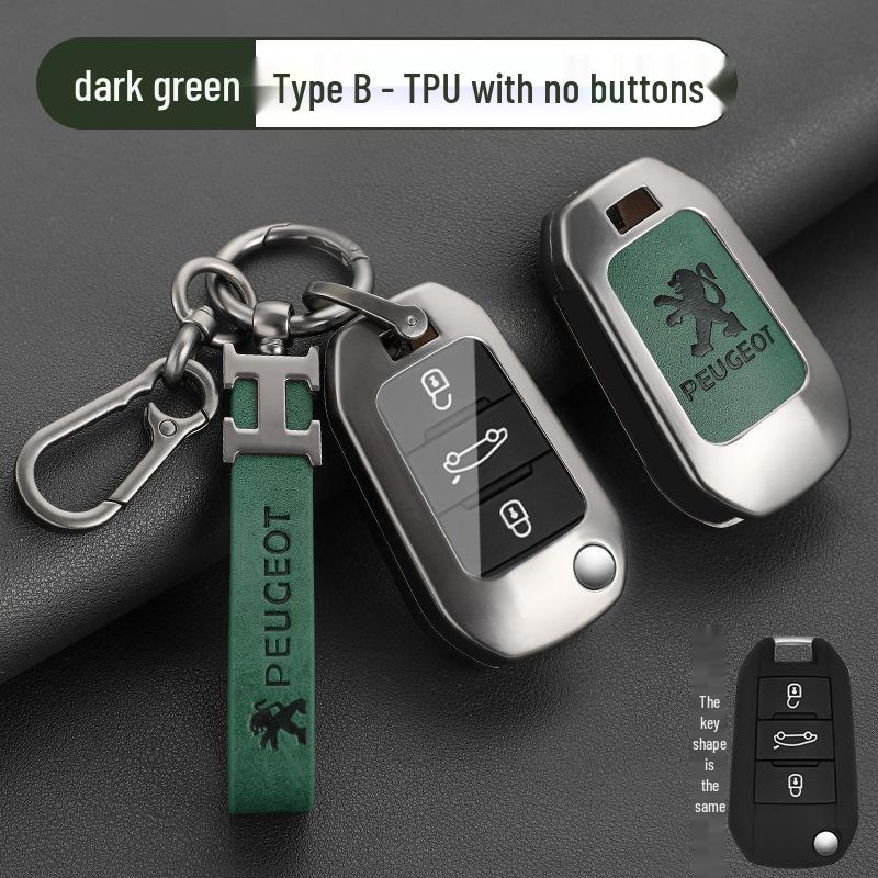 Zinc Alloy Key Cover for Dongfeng Peugeot: Fits 308, 301, 408X, 308S, 3008, 2008, 508 Models