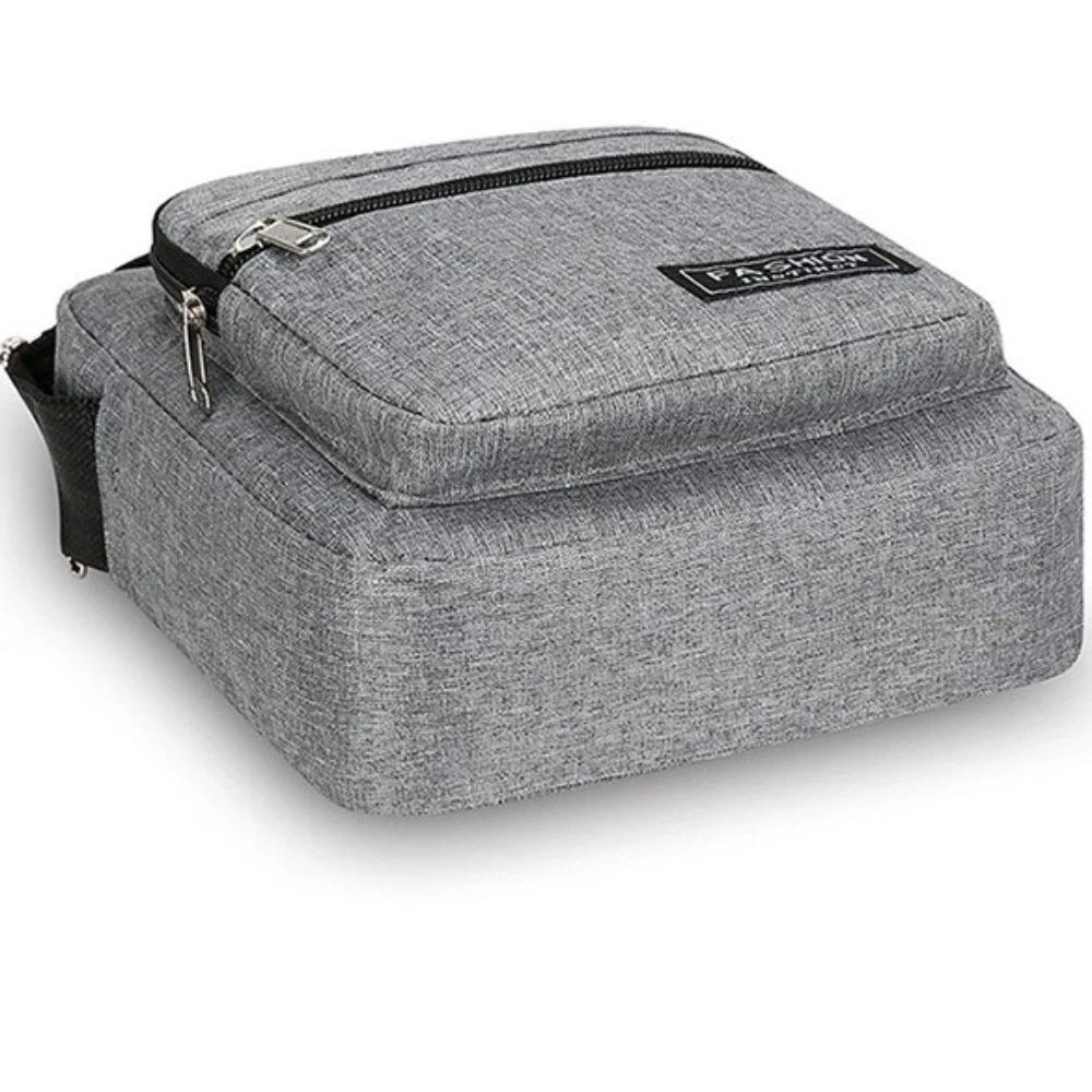 Casual Large Crossbody Bag Oxford Grey Messenger Satchel Shoulder Bag Men