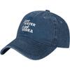 Wasser sparen Wodka trinken Baseballkappe Gewaschene Baumwolle Dad Hat für Unisex Lässiges Reisen