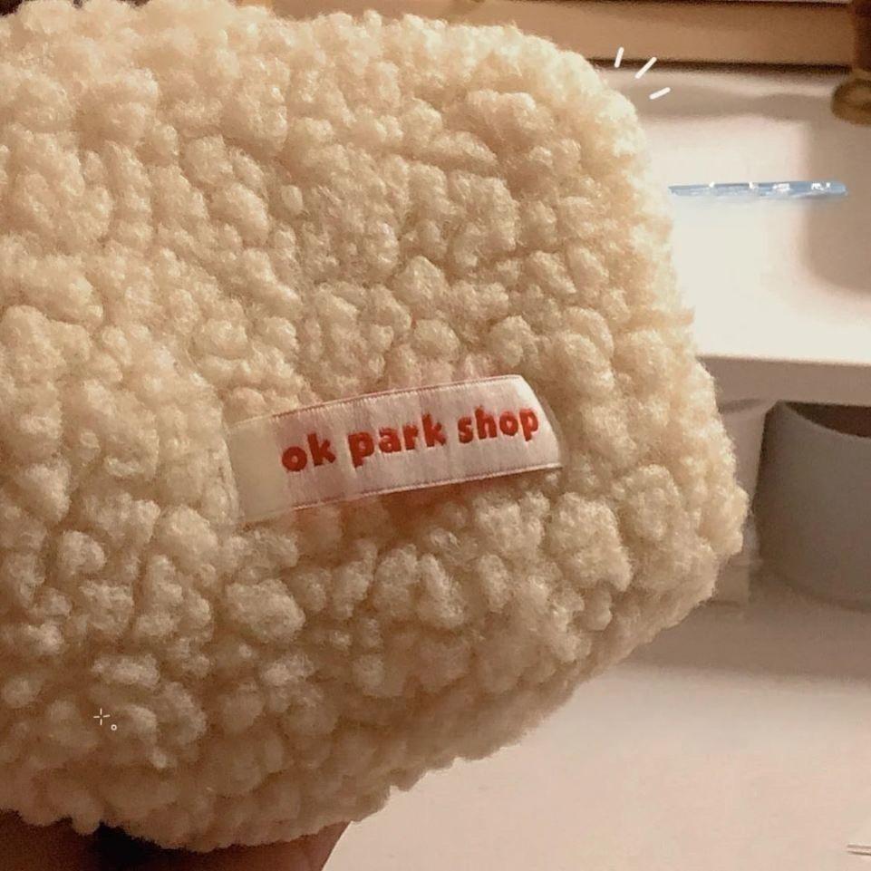 Fluffy Lamb Wool Makeup Bag Cute Storage Japanese Style High-value Large-capacity Portable Pencil Case for Students