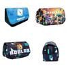 3d New Virtual World Roblox Dual-layer Pencil Case For Elementary And Middle School Students