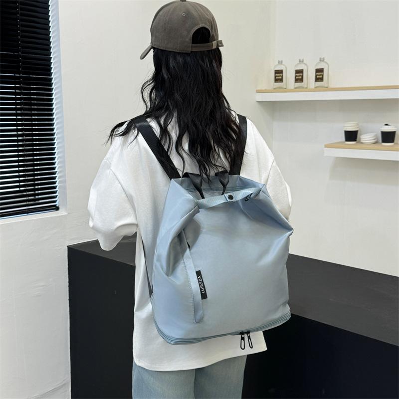 Simple Korean version fitness bag lightweight waterproof casual travel bag dry and wet separation casual backpack