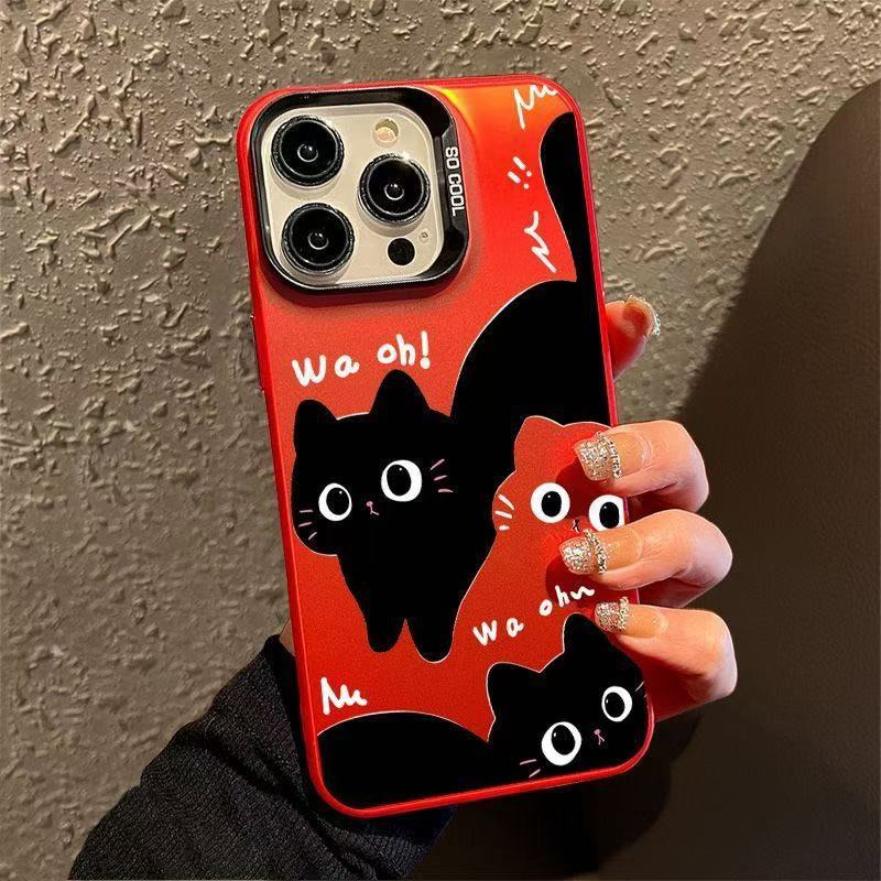 The New Trendy Cat Is Suitable for Iphone17 Mobile Phone Case Apple 15promax/14 Anti-drop 13pro12/16.