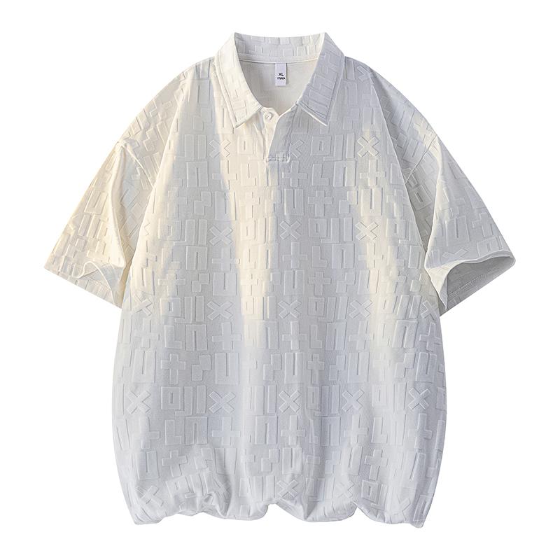 Short-sleeved Polo Shirt For Men, Summer Lapel Top, Loose Half-sleeved T-shirt