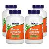 Now Foods Ginseng Extract Veggie Capsules 250 Tablets 4 Pcs