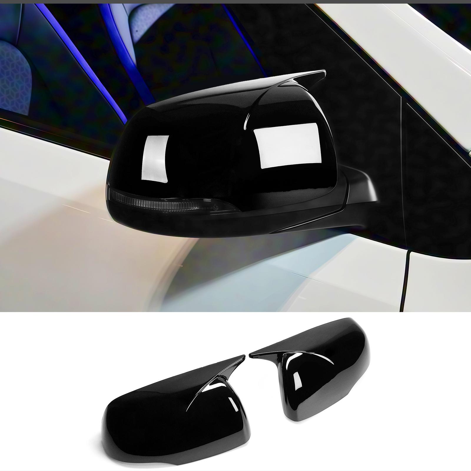 For Kia Morning Picanto - Exterior Accessories Glossy Black Rearview Mirror Cover ABS Plastic Car Upgrade Decoration Glossy Black