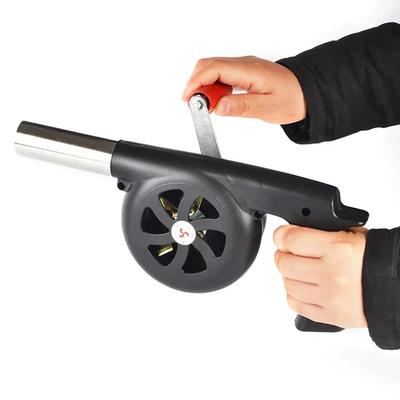 Outdoor Cooking BBQ Fan Portable Hand Crank Fan Air Blower Grill Picnic Camping Stove Accessories Barbecue Fire Bellows Tools