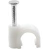 1/4" White Half Clamp J-Hook with Nail For Pex Tubing Pipe Support -300pcs White