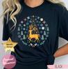 Scandinavian Christmas Shirt, Nordic Christmas Eve Shirt, Norwegian Folk T-shirt, Winter Forest Tee, Cottage Core Hygge Shirt, Folk Art Tee