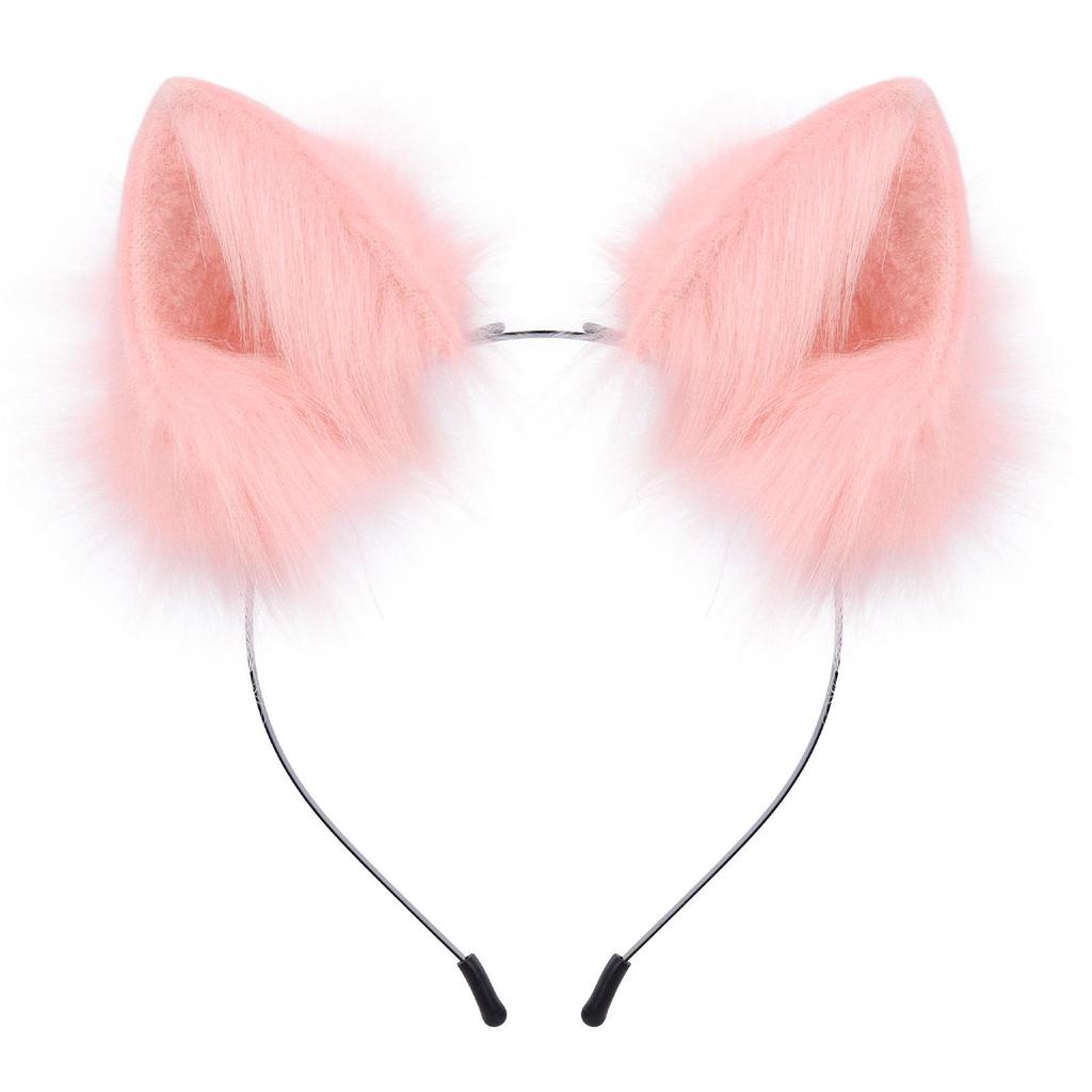 Realistic Handmade Plush Cat & Fox Ears Headband - Japanese Lolita Style Hair Accessories