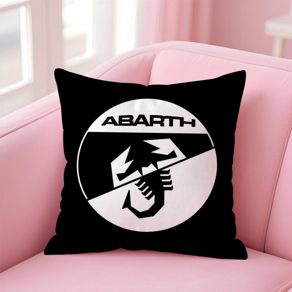 Abarth S-Scorpion car brand AS Cushion Cover Comfortable Reversible Pillow Cover Ideal for Car Sofa Bedroom & Beyond