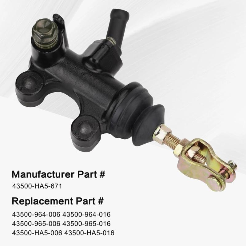 High Performances Rear Brake Mastered Cylinder For ATC200X ATC250R ATC350X ATV Models Replaces 43500-HA5-671