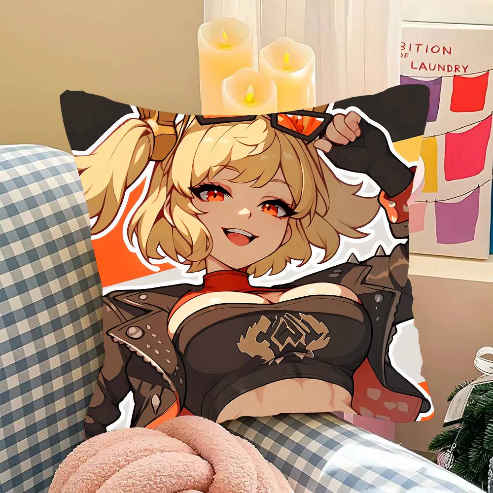 Bernice Animated Game Zenless Zone Zero Pillow Case Fashion Square Pillowcase Bedroom Sofa Room Ins Decoration Leisure
