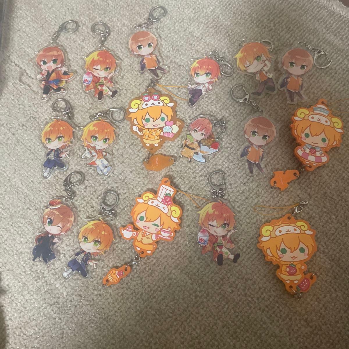 Used Rubber strap acrylic key chain Gel-kun Stoppuri gel bulk sale