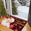 VIKAMA Santa Claus Kitchen Floor Mat - Soft and Slip-resistant Laundry Room Carpet Entrance Welcome Floor Mat Home Decoration