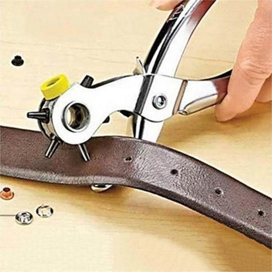 Multifunction Belt Hole Punch Strap Punching Forceps Complete Home Mending Solution