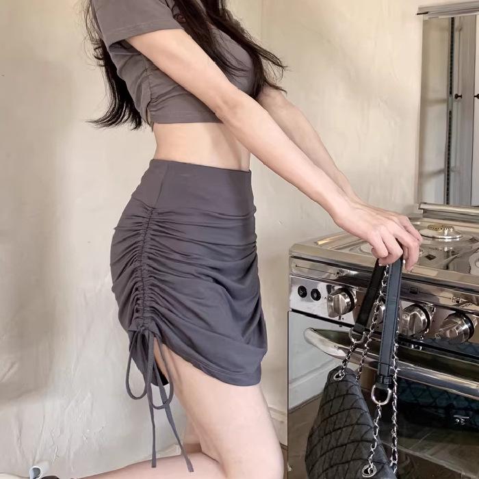 Women's High Waist Pleated Mini A-Line Skirt, Sexy and Slimming Summer Skirt Pants