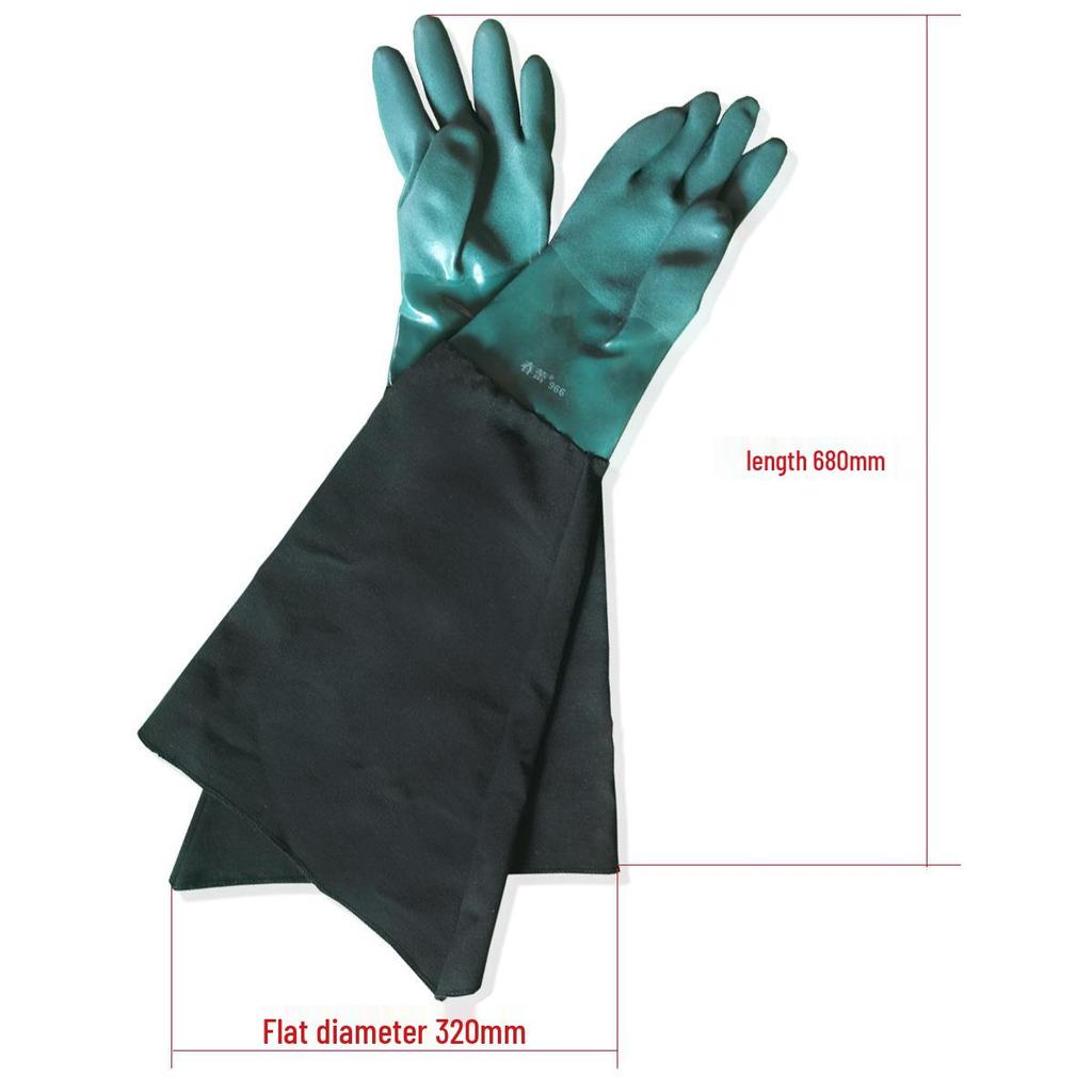 Thickened Rubber Particle Sandblasting Glove - Wear-Resistant & Breathable Left Hand Protection