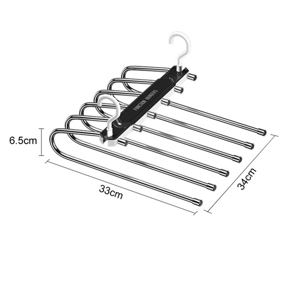 Folding Magic Trousers Rack Multi-layer Clothes Drying Rack Pants Rack  Clothes