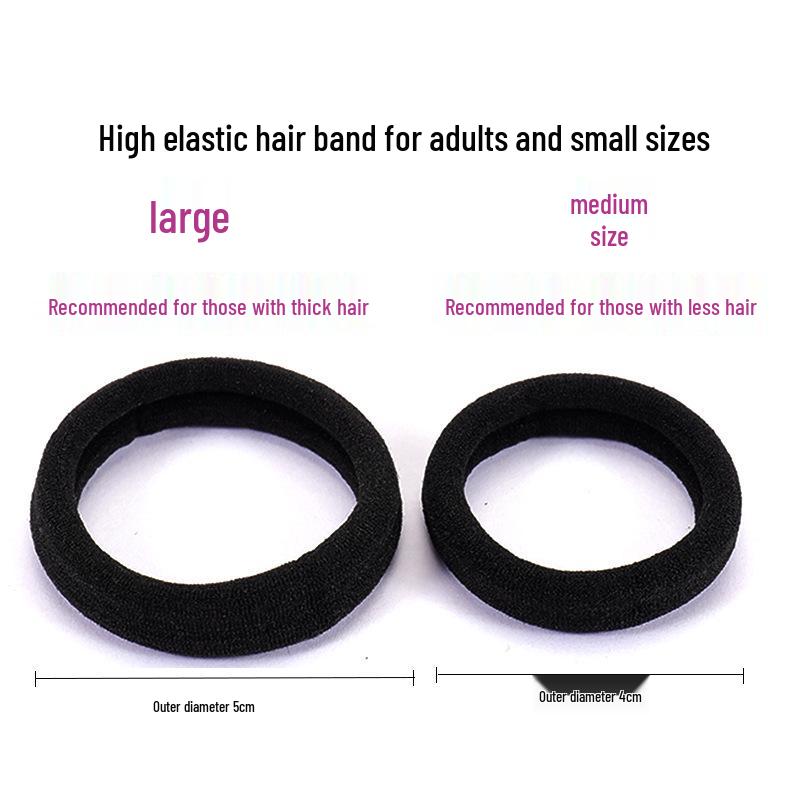 Hoch elastische Haargummis für Damen: Langlebige Haargummis für einfache Pferdeschwänze und elegante Frisuren.