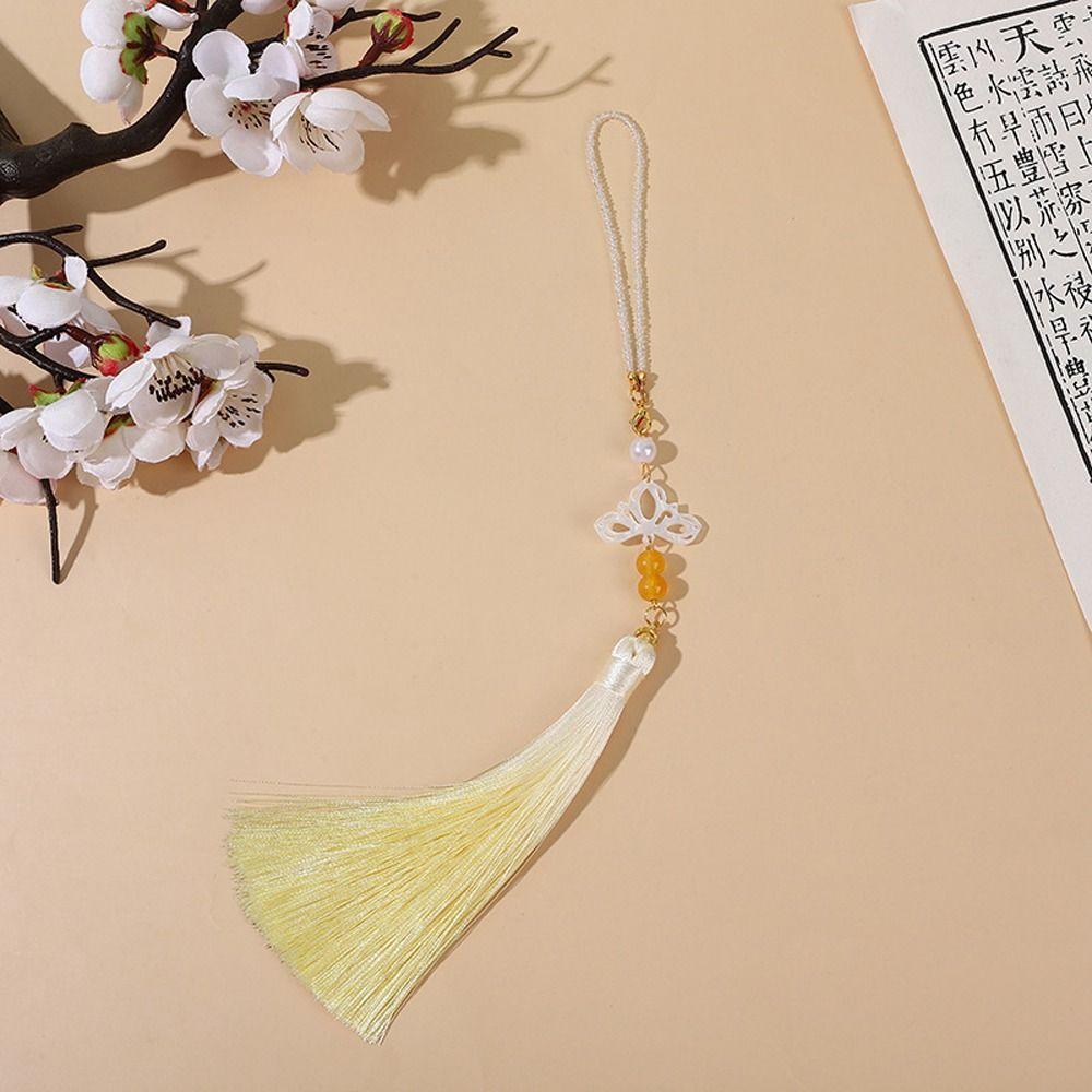 Flower Long Tassel Women Hanfu Ornament Cheongsam Accessory Chinese Style Brooch Fashion Jewelry