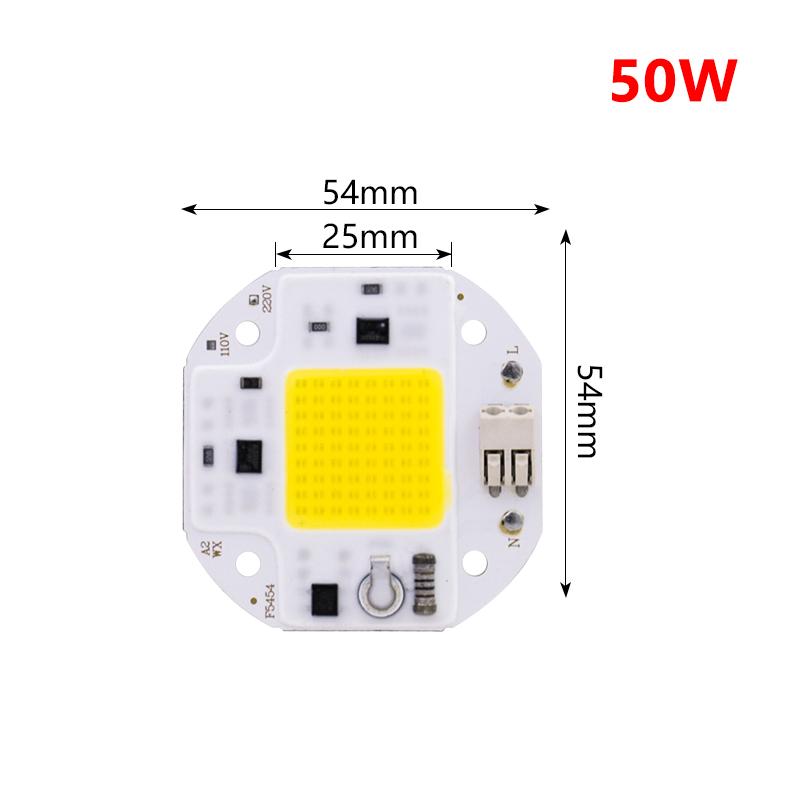 

COB LED Chip 50W 70W 100W AC 110V 220V Smart IC No Need Driver DIY Lighting Flood Lights Spotlight COB Chip LED Bead 220 V&Warm White