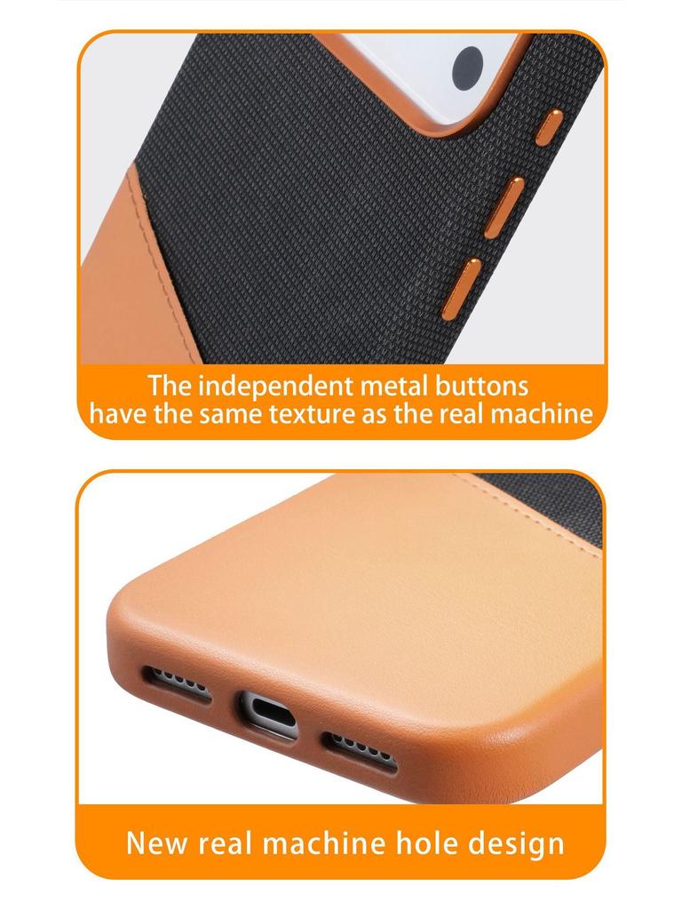 Apple iPhone 17 Pro Max Zweifarbige magnetische Kartenfachhülle, passend für iPhone 12-15 Modelle.