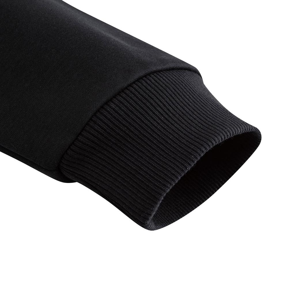 Anta Vabaaja Mood Sportlik Mitmekülgne Vaba Mugav Fliis Paks Soe Kapuutsiga Pullover Meeste dressipluus Põhi-Must 952618713-3