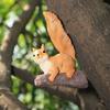 Squirrel Trees Huggers Outdoor Decors Squirrel Figurine Garden Statue Whimsicality Tree Peekers Sculpture Yard Ornament