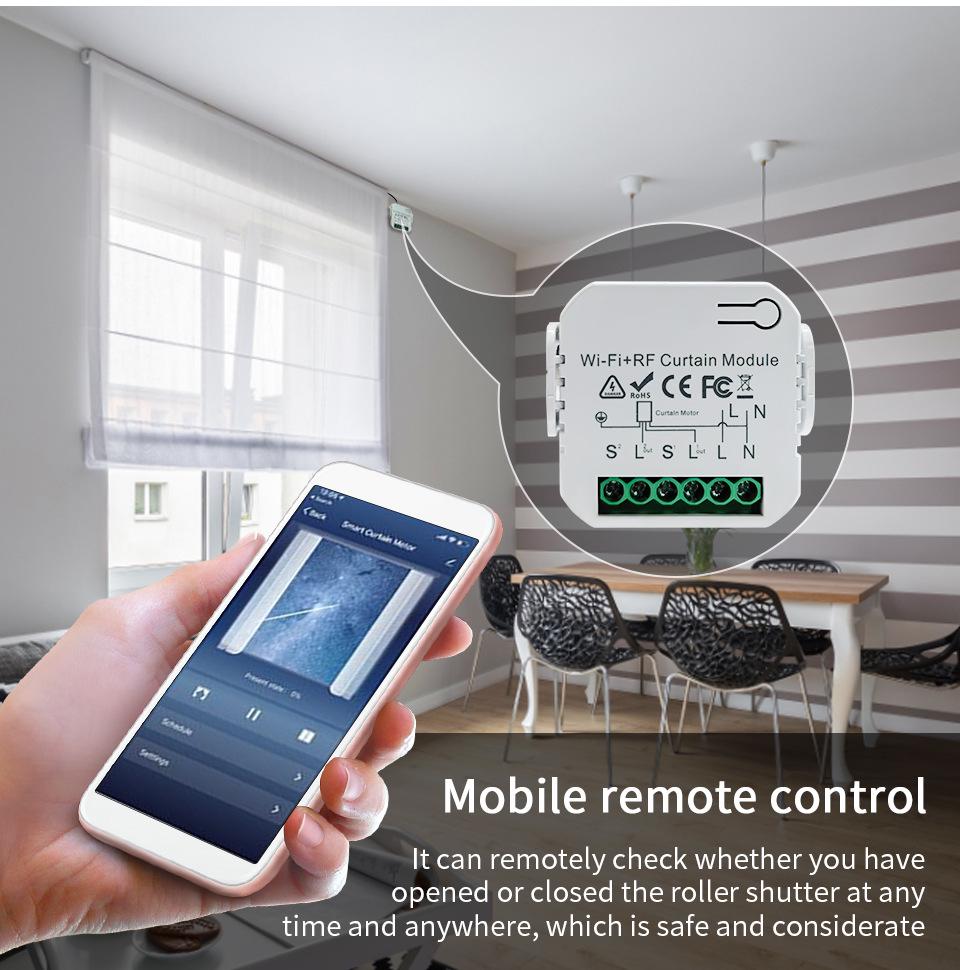 Graffiti APP Smart Voice & Remote Control Wi-Fi Timer for Curtain Motor Switch