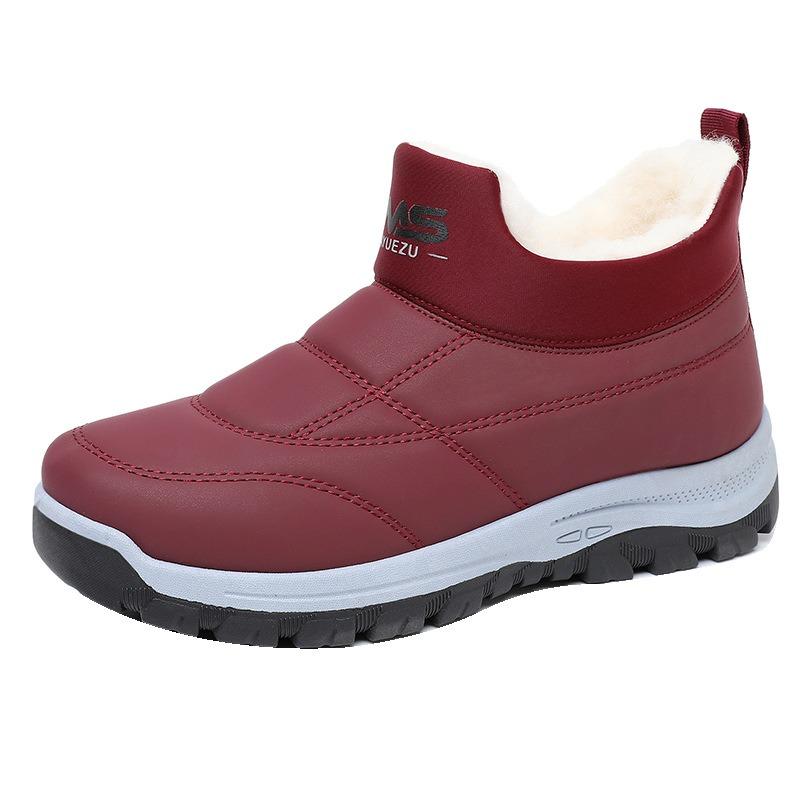Shoes, Women's New Winter Fleece Thickened Casual and Comfortable Snow Boots, Non-slip and Warm Soft Soles, One Foot of Mom Shoes