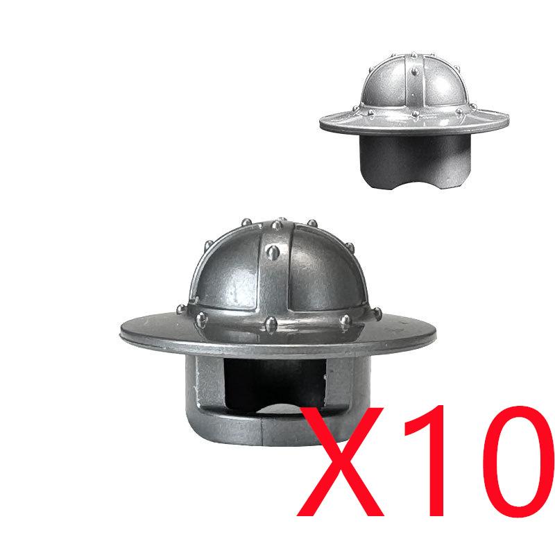 MOC Brique de Construction Médiévale Soldat Figurine de Film Accessoire Casque Arc Flèche Épée Hallebarde Hache Épaulette Mini Jouet K034