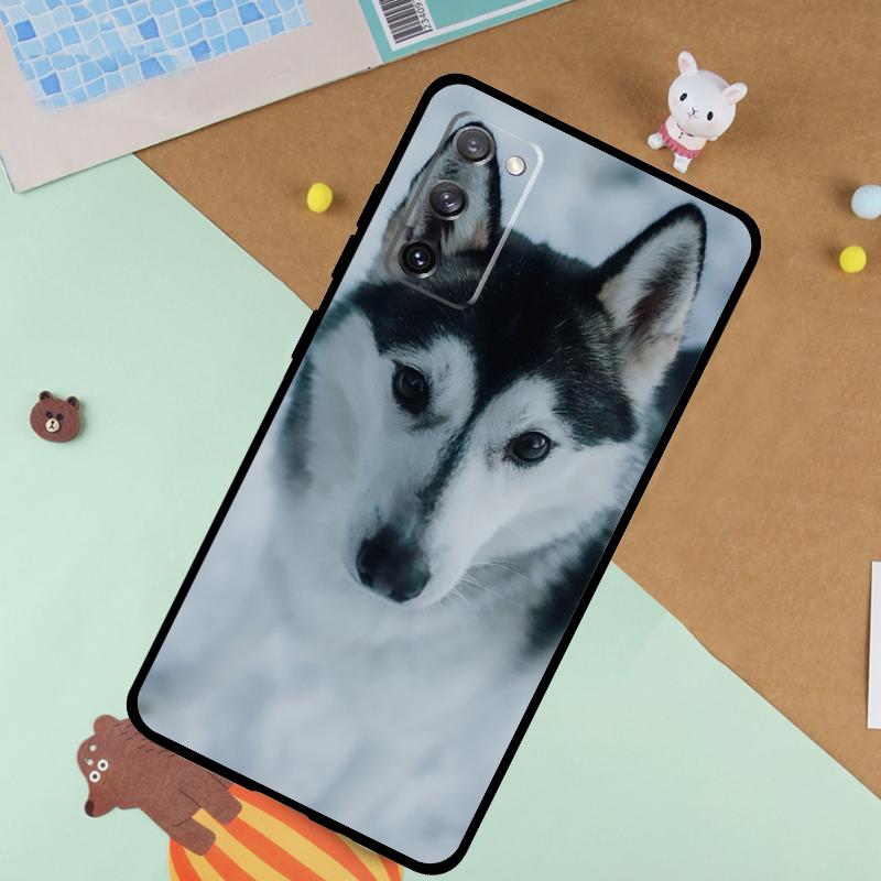 Siberian Husky Sled Dog Soft Case For Samsung Galaxy S24 Ultra S9 S10 S20 S22 S23 Plus S21 FE S25 Ultra Funda Cover