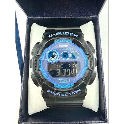 Used Excellent Condition  CASIO G-SHOCK GD-120N Blue X Black, Working